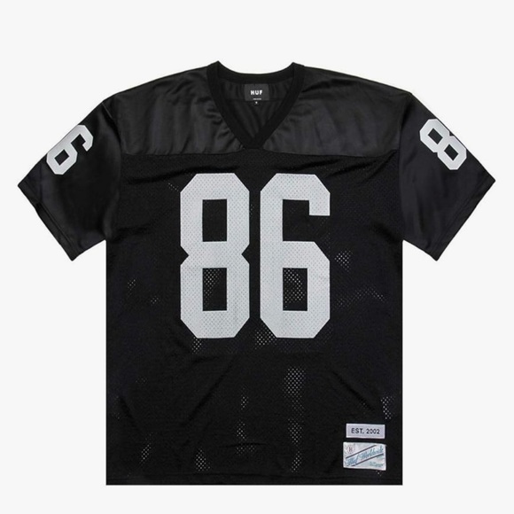 HUF Men's Black Mesh Jersey Shirt.size S. - Picture 1 of 6